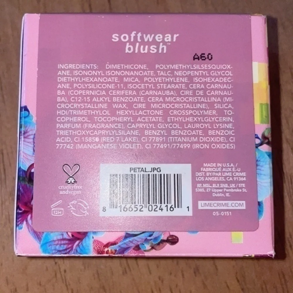 Lime Crime BUNDLE OF 2 Softwear Cream to Powder Blush Zip & Petal.JPG Soft Matte